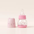 Pink Bunny Plastic Baby Feeder with Rounded Base