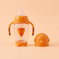 Baby Feeder with Handles – Orange Sunny Lion Design