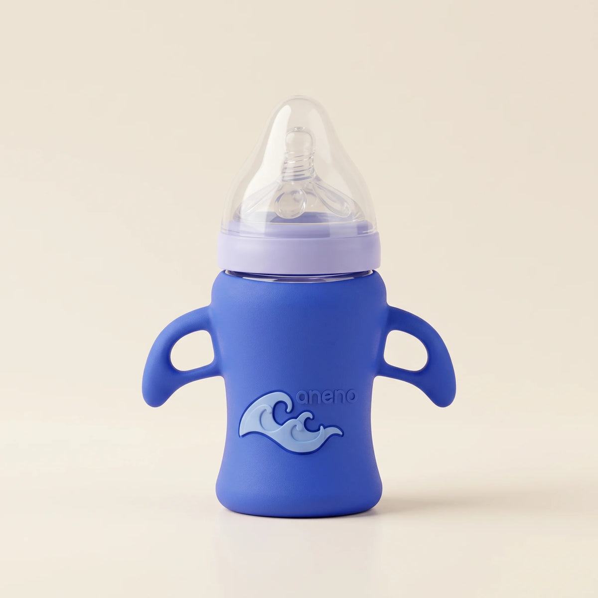 Medicated Baby Glass Feeder – Blue