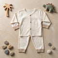 Long Sleeve Button Up Baby Pajama Outfit Set