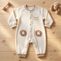 Long Sleeve Ribbed Knit Baby Romper Jumpsuit