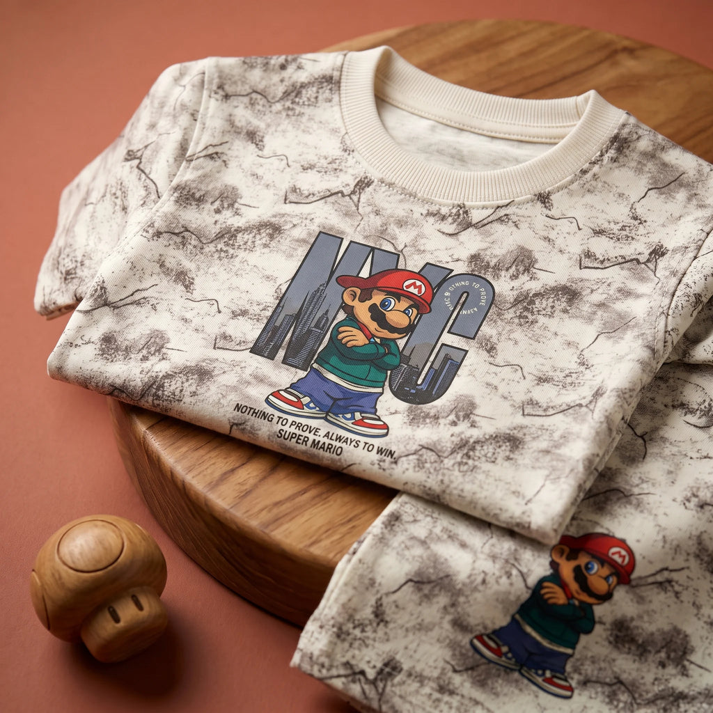 Short Sleeve Graphic T-Shirt and Shorts Lounge Set